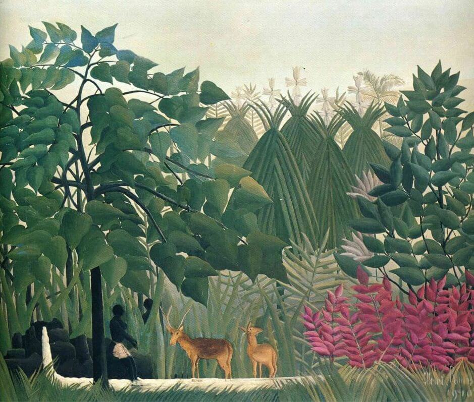 The Waterfall, 1910 by Henri Rousseau