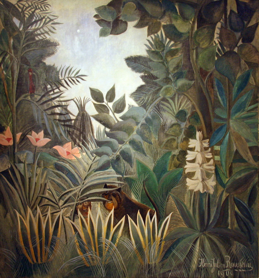 The Equatorial Jungle 1909 By Henri Rousseau The Equatorial Jungle 1909 By Henri Rousseau