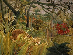 Surprised! by Henri Rousseau