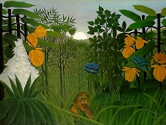 The Repast of the Lion by Henri Rousseau